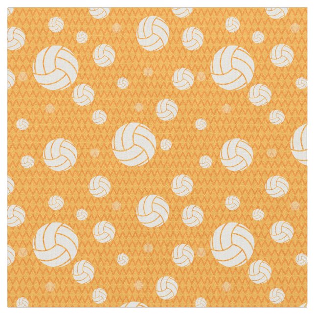 Gult Volleyball Chevron Patterned Tyg (Närbild)