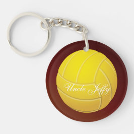 Gult Volleyball Monogram Namn
