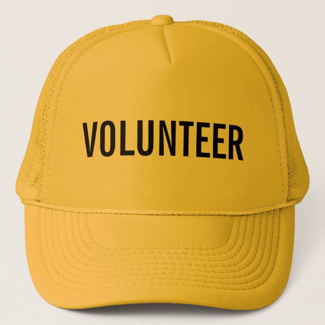 Gult Volunteer Truckerkeps (Framsida)