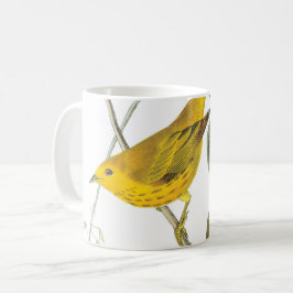 Gult Warbler av Audubon Kaffemugg