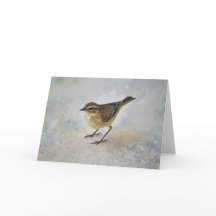 Gult Warbler Bird Art Nature Note Card