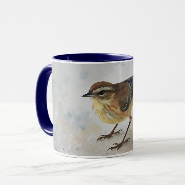 Gult Warbler Bird Bahamas Art Mugg Kopp (Framsida vänster)