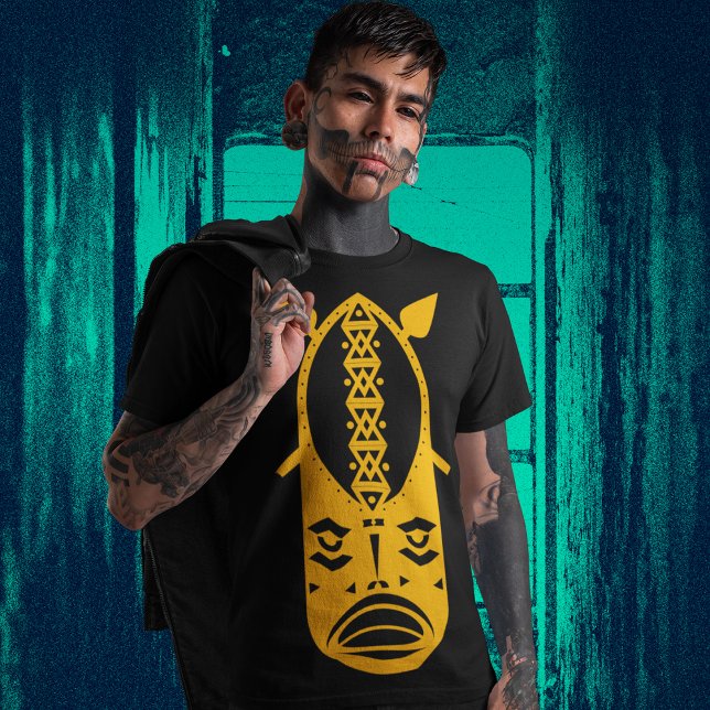 Gult Warrior Head T Shirt (Skapare uppladdad)
