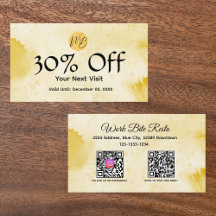 Gult Watercolor Restaurant Qr Code Menu och