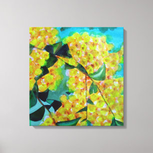 Gult Wattle art native Australian canvas