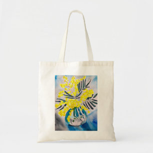 Gult Wattle native Australian blomart Tygkasse