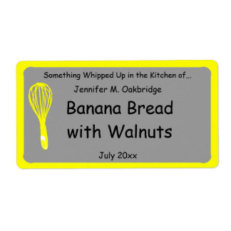Gult Whisk Personlig Homemade Food Fraktsedel