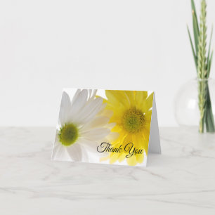 Gult White Daisy Bröllop Bridesmaid Tack Kort