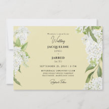 Gult White Hydrangeas Bröllop