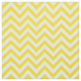 Gult White LG Chevron ZigZag Mönster 12I Tyg