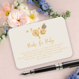 Gult Wildblomma Bokar for Baby Shower Infoga Tilläggskort