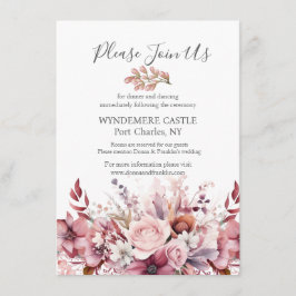 Gult Wildblomma Bröllop Tilläggskort