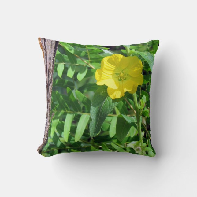 Gult WIldblomma Pillow Kudde (Framsida)