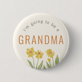 Gult Wildblomming som mormor Knapp