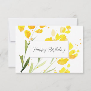 Gult Wildblommor Kort