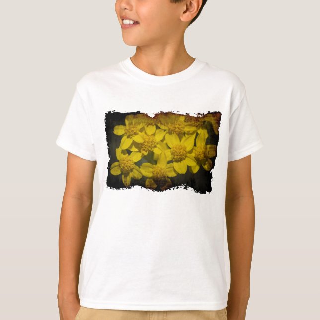 Gult Wildblommor T-shirt (Framsida)