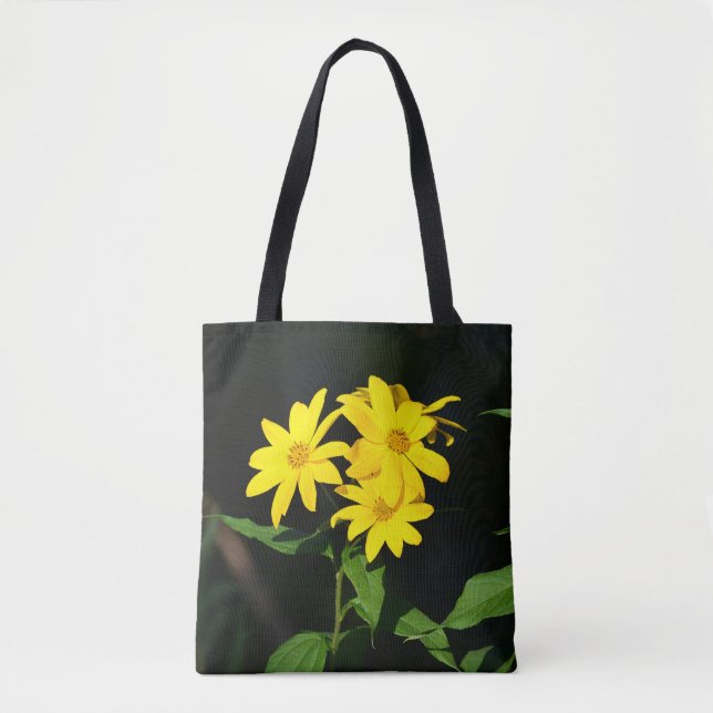 Gult Wildblommor Tote Bag Tygkasse (Framsida)
