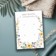 Gult Wildblomsterkrans 2 Stud Earring Visning