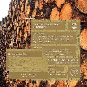 Gult Wood, Carpentry, Carpenter Advertising Reklamblad