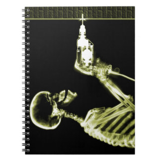 Gult X-Ray Skeleton Builder Anteckningsbok