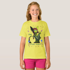 Gult Youth Artsy Butterfly Roligt T-Shirt