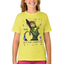 Gult Youth Artsy Butterfly Roligt T-Shirt