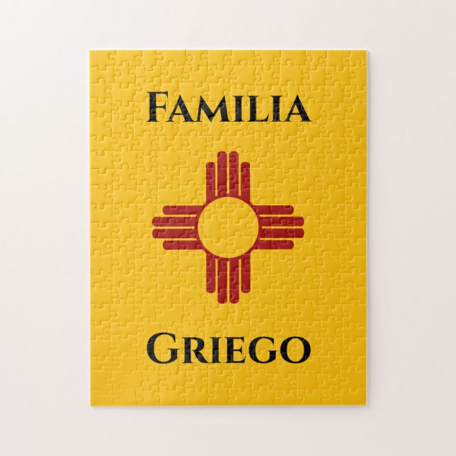 Gult Zia Sol Puro Nuevo Mexiko Pussel (Vertikal)