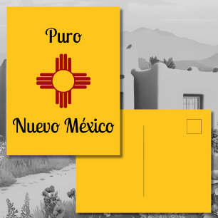 Gult Zia Sol Puro Nuevo Mexiko Vykort