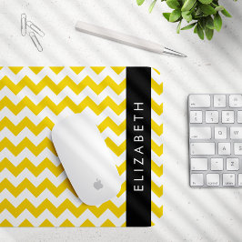 Gult Zigzag, Gult Chevron, ditt namn Musmatta