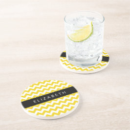 Gult Zigzag, Gult Chevron, ditt namn Underlägg