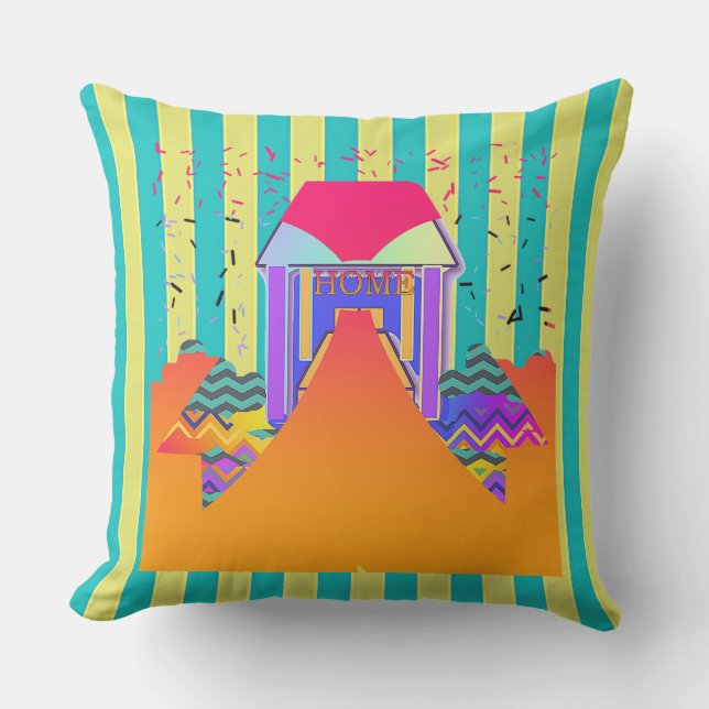 Gulten Aqua Rand Kudde (Framsida)