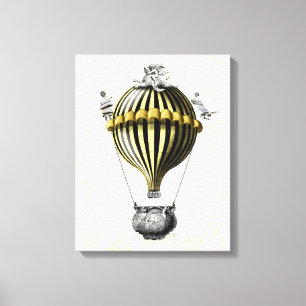Gulten Baroque Ballon Black Canvastryck