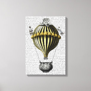 Gulten Baroque Ballon Black Canvastryck