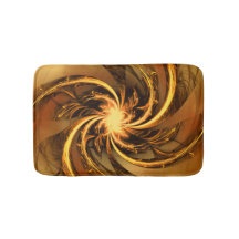 Gulten Bath Mat Fractal Twisted Glow