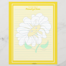 Gulten Big Lycklig Daisy Led Pappra Lakan