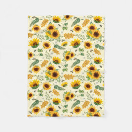 Gulten Blommigt Fleece Blanket