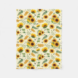 Gulten Blommigt Fleece Blanket