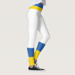 Gulten  Blue Modern Simple i Ukraina Flagga Färg Leggings<br><div class="desc">Design är blått och gult,  Support Ukraina.</div>