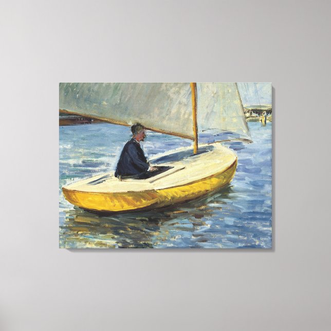 Gulten Boat 1891 - Gustave Caillebotte Canvastryck (Framsida)