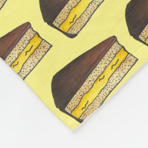 Gulten Boston Cream Paj Slice Food Dessert Baking Fleecefilt