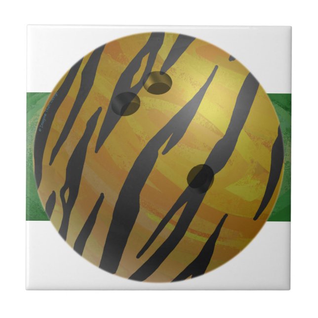Gulten Bowling Ball Tiger Kakelplatta (Framsidan)