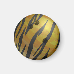Gulten Bowling Ball Tiger Magnet