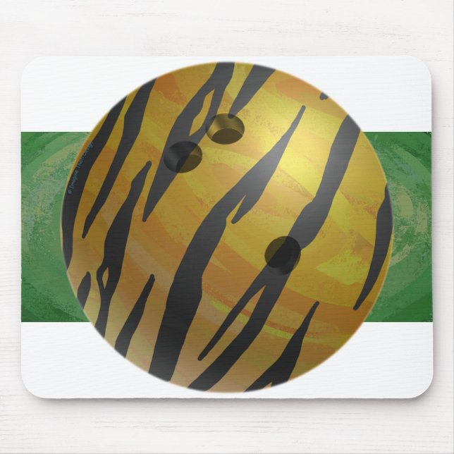 Gulten Bowling Ball Tiger Musmatta (Framsidan)