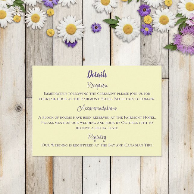 Gulten Bumblebee Lavender Flowers Tilläggskort (Skapare uppladdad)