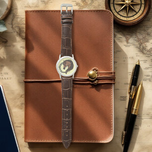 Gulten Celtic Brown Horse Armbandsur