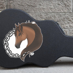 Gulten Celtic Brown Horse Klistermärken