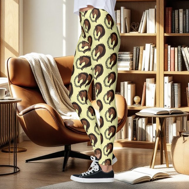 Gulten Celtic Brown Horse Leggings (Skapare uppladdad)