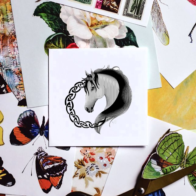 Gulten Celtic Brown Horse Stämpel (Skapare uppladdad)