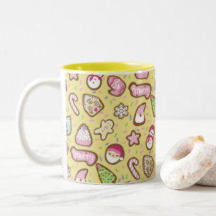 Gulten Cookies-jul Två-Tonad Mugg