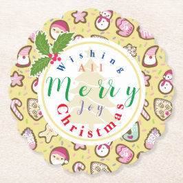 Gulten Cookies-jul Underlägg Papper